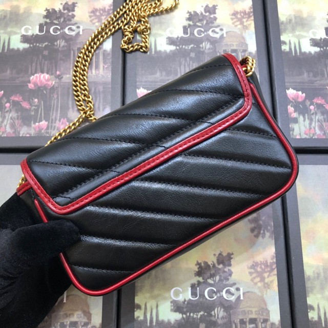 Gucci經典款女包 574969 古馳GG marmont系列 最新款mini包 Gucci女士斜挎小包  gqy3349